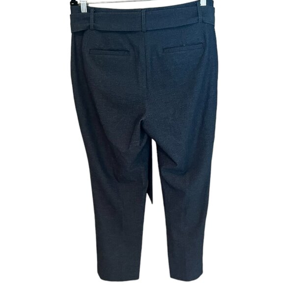 Women's Ann Taylor Loft Blue Marisa Belted Trouser Pants Size 10P - Picture 2 of 4